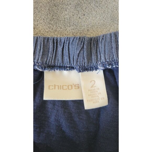 Chicos Embroidered Off-the-Shoulder Top - Picture 3 of 5